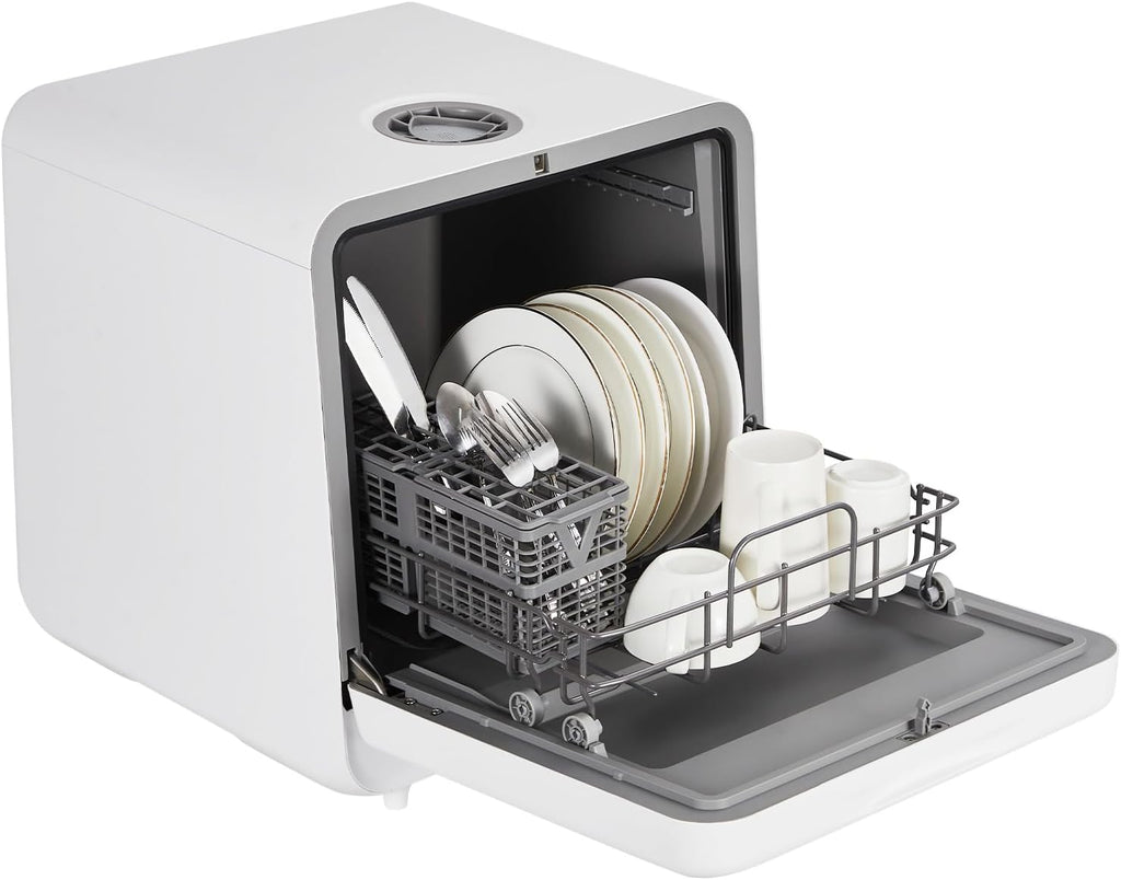 Compact Countertop Portable Dishwasher 6 Washing Programs